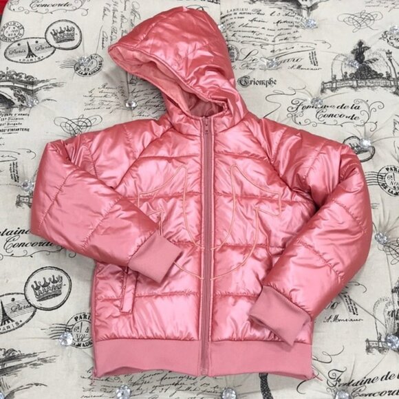 True Religion Quilted Jacket (Big Girls) - Picture 2 of 8